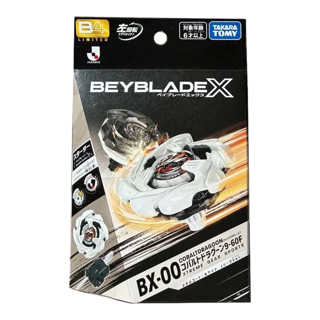 Beyblade X BX-00 Starter Cobalt Dragoon 9-60F Takara Tomy B4 Limited