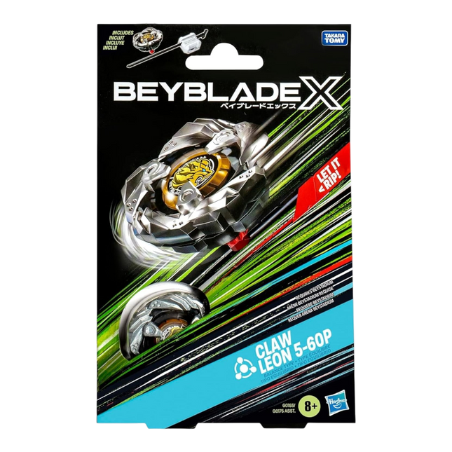 Beyblade X Claw Leon 5-60P – Starter Pack Equilibrio con Lanciatore