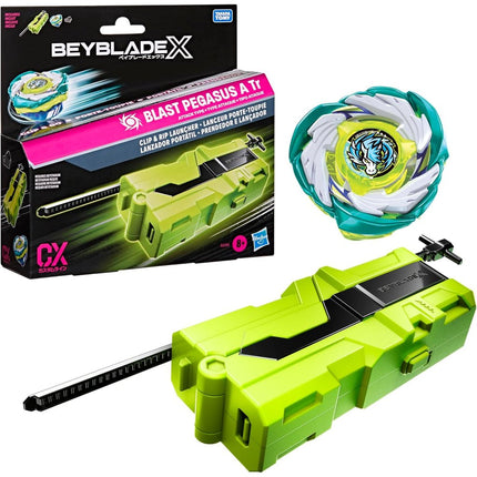 BEYBLADE X - Clip & Rip Launcher - Blast Pegasus A Tr