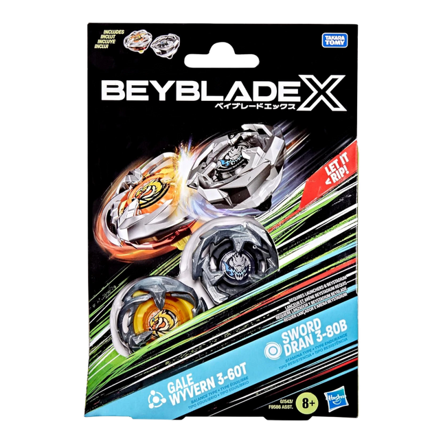 Beyblade X – Gale Wyvern 3-60T & Sword Dran 3-80B