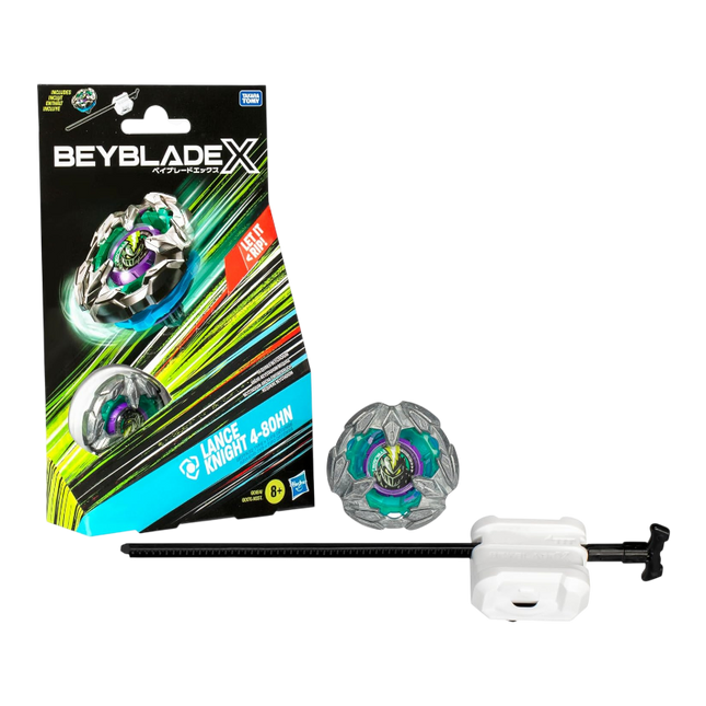 Beyblade X Lance Knight 4-80HN Starter Pack – Difensivo con Lanciatore