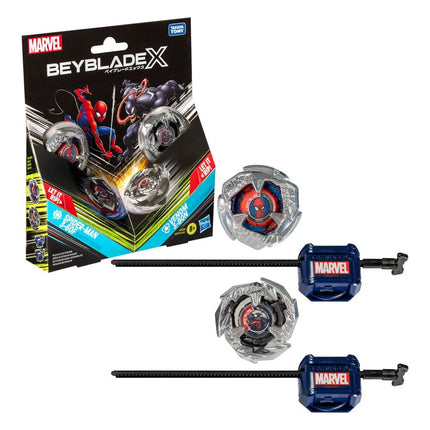 Beyblade X – Marvel Collab Spider-Man 3-60F vs Venom 3-80N
