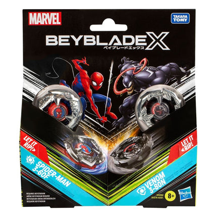 Beyblade X – Marvel Collab Spider-Man 3-60F vs Venom 3-80N