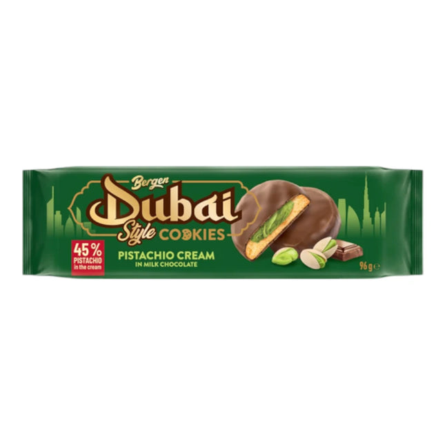 Biscotti Dubai Style con Crema di Pistacchio e Cioccolato al latte (96g)