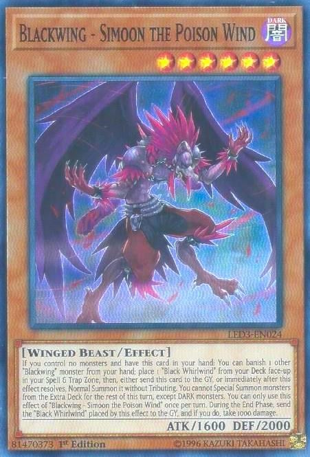 LED3-024 · Alanera - Simoon il Vento Tossico / Blackwing - Simoon the Poison Wind SR (ITA)