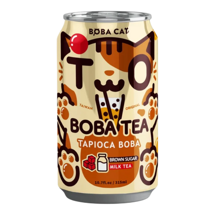 Boba Cat Brown Sugar and Milk Tea – Bubble Tea al Latte con Zucchero di Canna