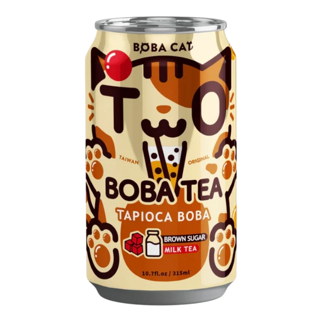 Boba Cat Brown Sugar and Milk Tea – Bubble Tea al Latte con Zucchero di Canna