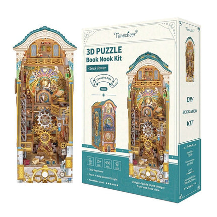 BOOK NOOK KIT - DIY- Clock Tower - 430pcs + LED Light