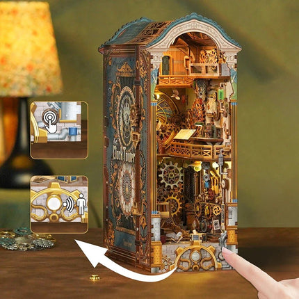 BOOK NOOK KIT - DIY- Clock Tower - 430pcs + LED Light