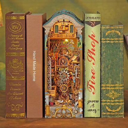 BOOK NOOK KIT - DIY- Clock Tower - 430pcs + LED Light