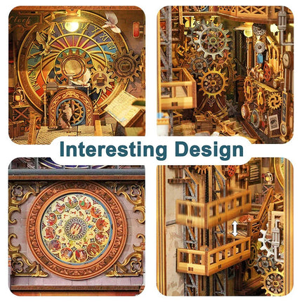 BOOK NOOK KIT - DIY- Clock Tower - 430pcs + LED Light
