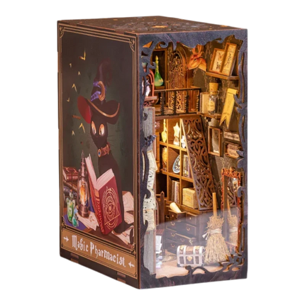 Book Nook Kit DIY Magic Pharmacist con LED 282 Pezzi