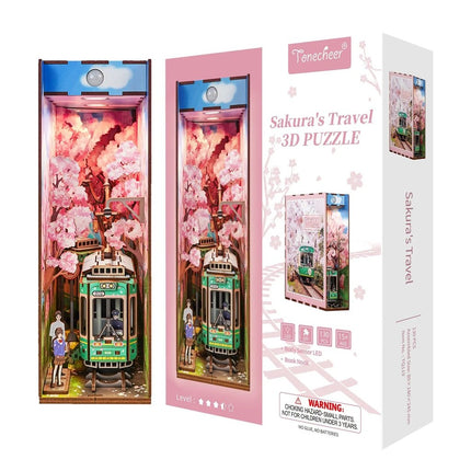BOOK NOOK KIT - DIY- Sakura's Travel - 130pcs + LED Light