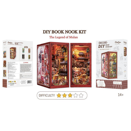 BOOK NOOK KIT - DIY - The Legend of Mulan - 298pc + LED Light