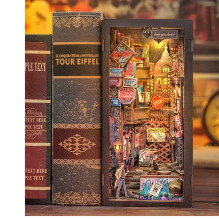 Book Nook Kit DIY The Long Goodbye 238 Pezzi + LED Light