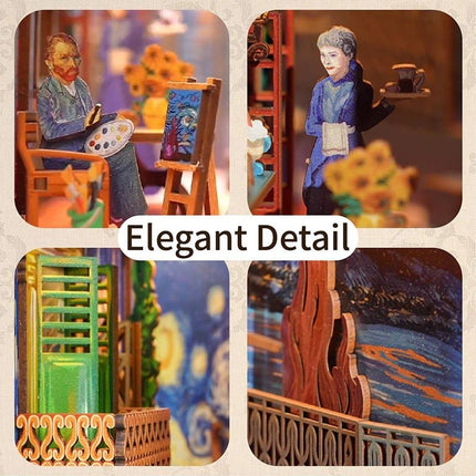 BOOK NOOK KIT - DIY- Vincent's World - 80pcs + LED Light