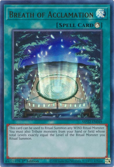 MP22-049 · Respiro di Acclamazione / Breath of Acclamation UR (ITA)