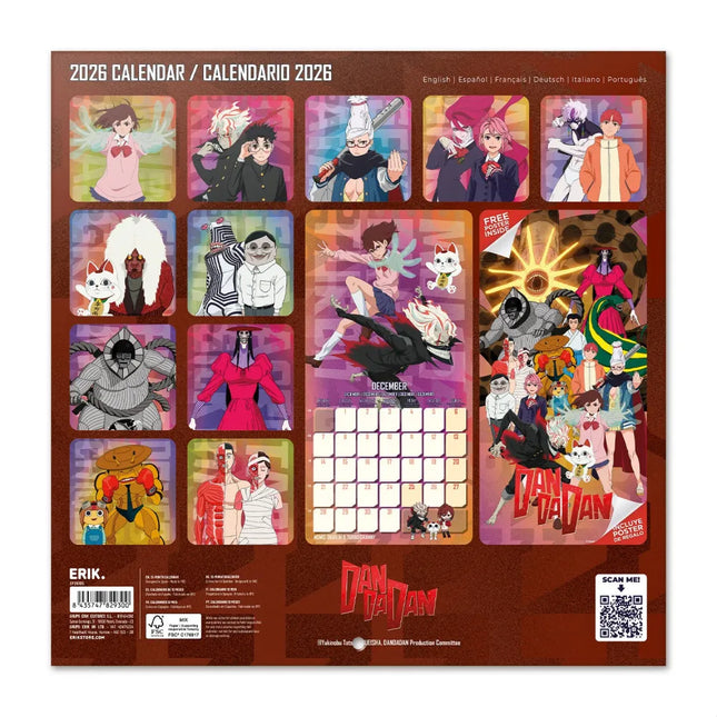 CALENDARIO 2026 30X30 DAN DA DAN