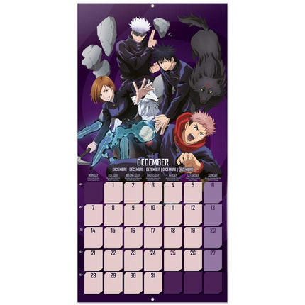 CALENDARIO 2026 30X30 JUJUTSU KAISEN