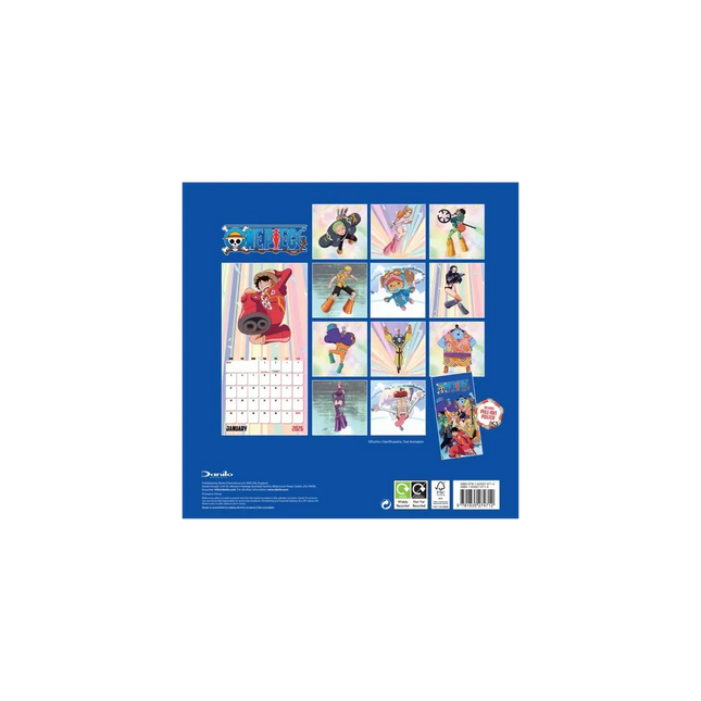 CALENDARIO 2026 30X30 ONE PIECE