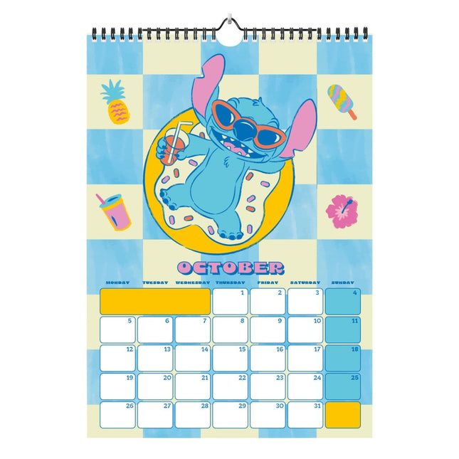 CALENDARIO A3 2026 DISNEY STITCH