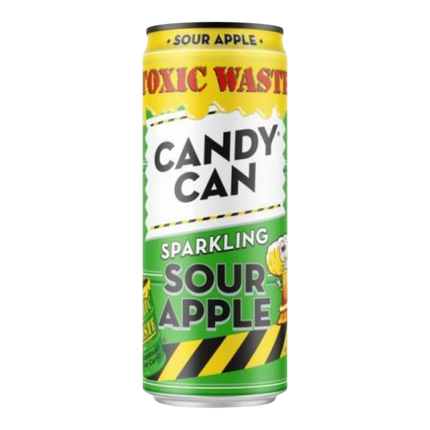 Candy Can Toxic Waste Sour Apple – Bevanda Frizzante alla Mela Verde Aspra 330ml