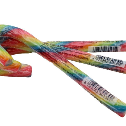 Candy Cane Arcobaleno - Bastoncino di Zucchero al Gusto Frutta (1 pezzo)