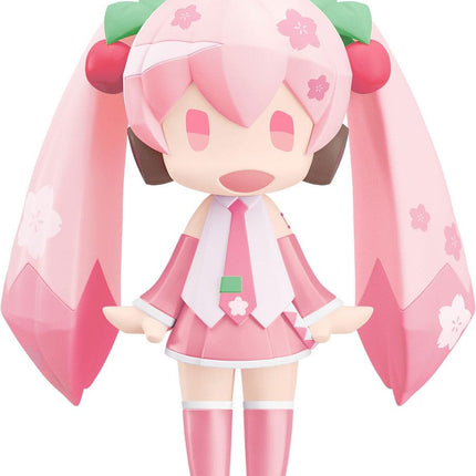 Character Vocal Series 01: Hatsune Miku HELLO! GOOD SMILE Action Figure Sakura Miku 10 cm