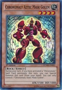 NUMH-001 · Cronomalia Golem Maschera Azteca / Chronomaly Aztec Mask Golem SR (ITA)
