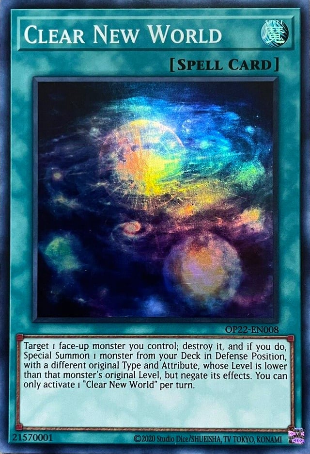 OP22-008 · Mondo Nuovo Chiaro / Clear New World SR (ITA)