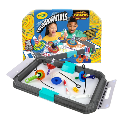 ColourWhirls la Trottola dei Colori, Arena per Sfide con 4 Trottole