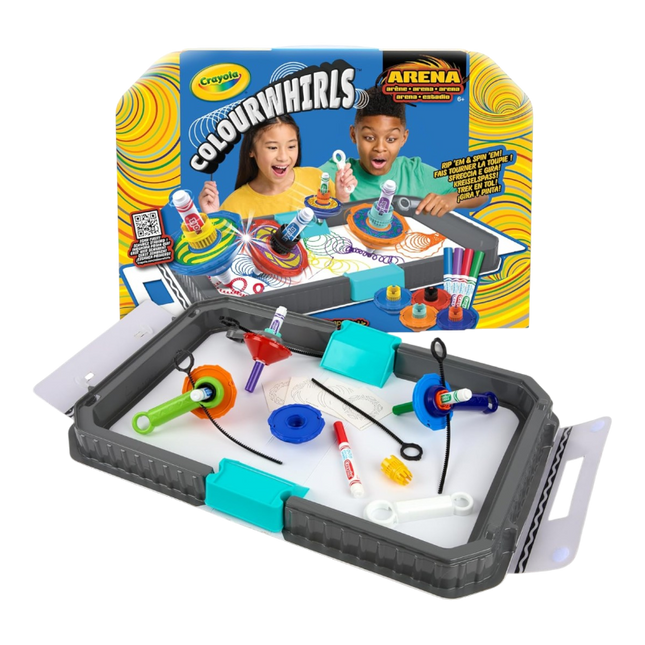 ColourWhirls la Trottola dei Colori, Arena per Sfide con 4 Trottole