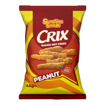 Crix Peanut - Snack Croccante di Mais al Gusto Arachidi Senza Glutine 45g