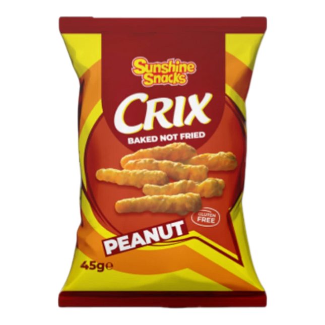 Crix Peanut - Snack Croccante di Mais al Gusto Arachidi Senza Glutine 45g