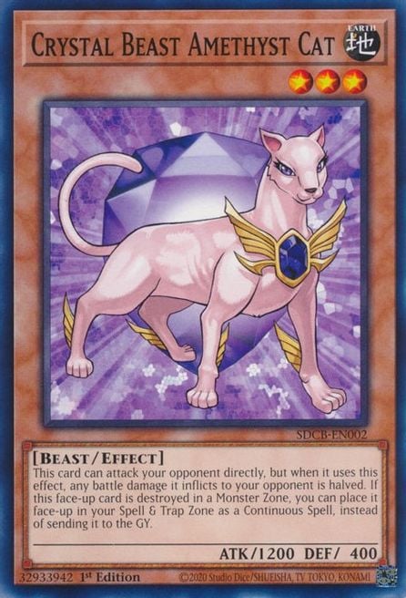 SDCB-002 · Bestia Cristallo Gatto Ametista / Crystal Beast Amethyst Cat (ITA)