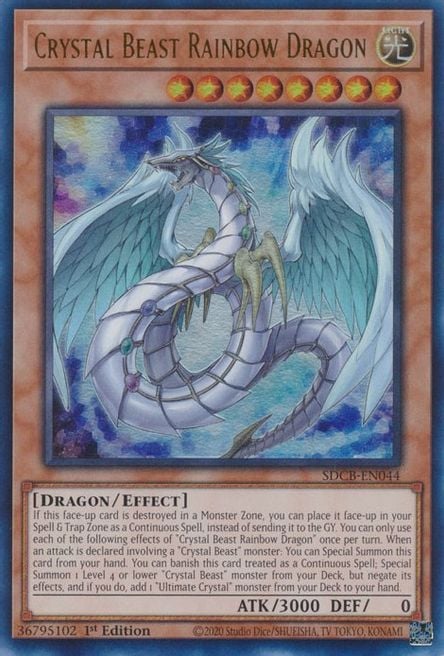 SDCB-044 · Bestia Cristallo Drago Arcobaleno / Crystal Beast Rainbow Dragon UR (ENG)