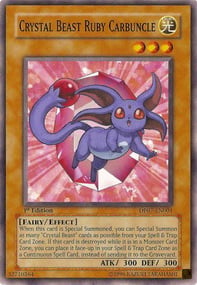 DP07-001 · Bestia Cristallo Carbuncle Rubino / Crystal Beast Ruby Carbuncle