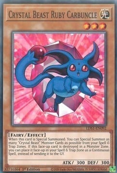 LDS1-092 · Bestia Cristallo Carbuncle Rubino / Crystal Beast Ruby Carbuncle (ENG)