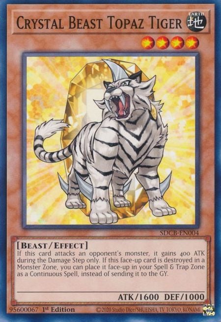 SDCB-004 · Bestia Cristallo Tigre Topazio / Crystal Beast Topaz Tiger (ITA)