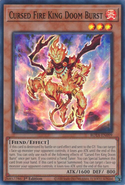 ROTA-099 · Cursed Fire King Doom Burst SR (ITA)