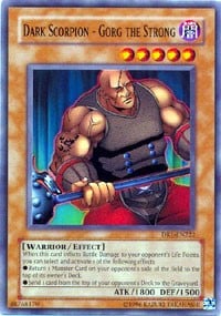 DR1-222 · Dark Scorpion - Gorg il Forte / Dark Scorpion - Gorg the Strong (ITA)