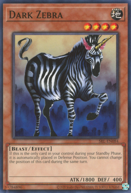 SRL25-084 · Zebra Oscura / Dark Zebra (ITA)