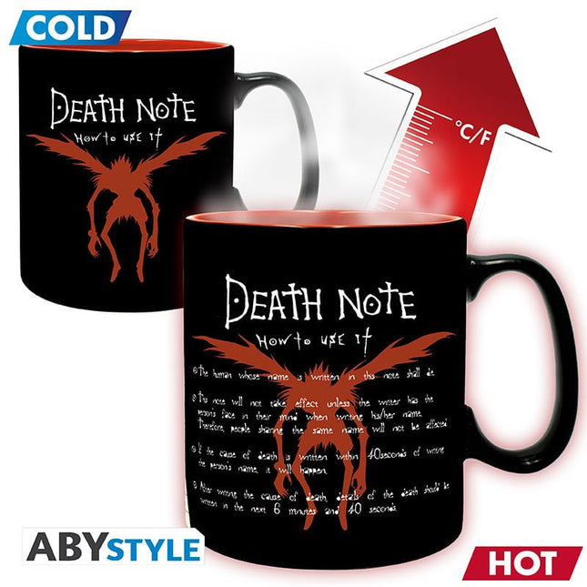 DEATH NOTE - L & Light - Mug Heat Change 460ml