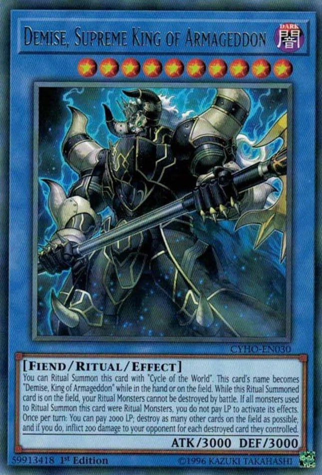 CYHO-030 · Demise, Supremo Re dell'Armageddon / Demise, Supreme King of Armageddon R (ITA)
