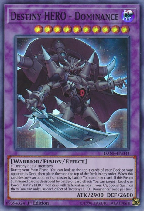 DANE-031 · Dominio - EROE del Destino / Destiny HERO - Dominance SR (ITA)