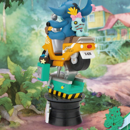 Stitch Summer Ride D-Stage PVC Diorama 16 cm - Lilo & Stitch