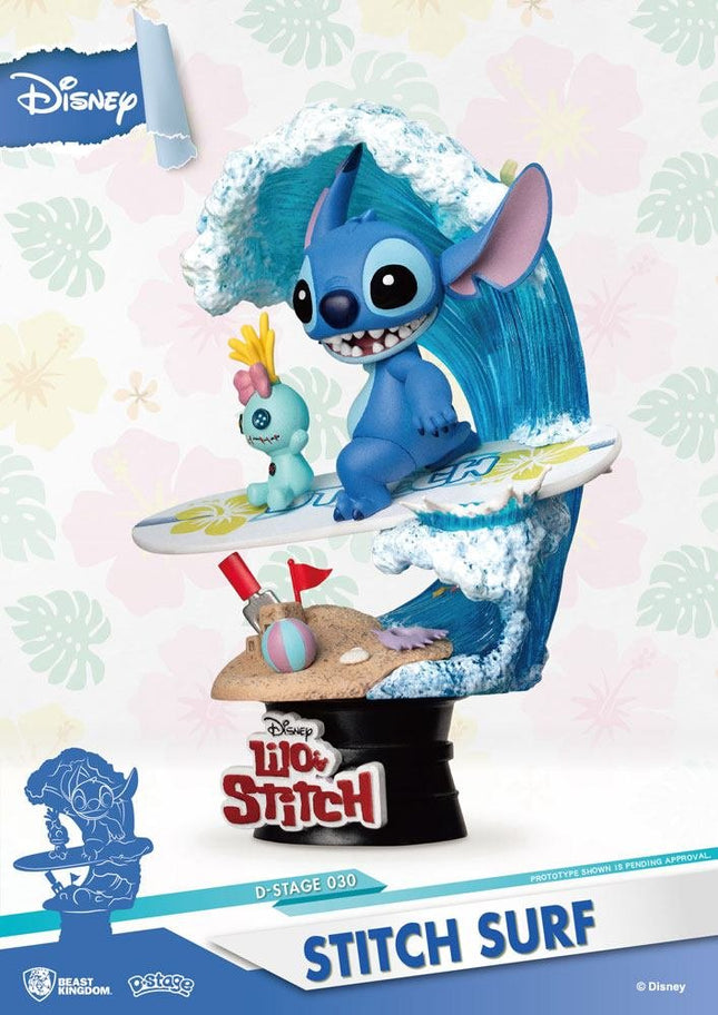 Disney Summer Series D-Stage Diorama - Stitch Surf 15 cm