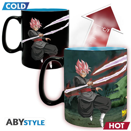 Dragon Ball Super - Tazza Termica Heat Change Saiyans vs Goku Black 460 ml (ABYstyle)