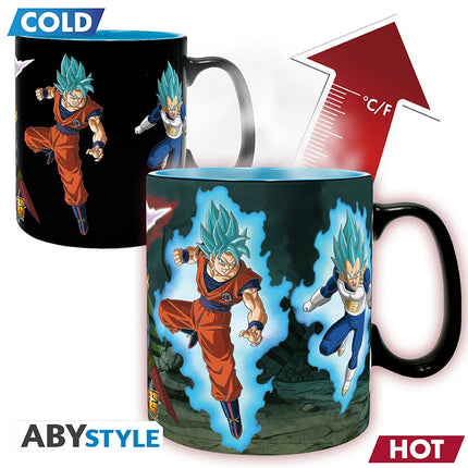 Dragon Ball Super - Tazza Termica Heat Change Saiyans vs Goku Black 460 ml (ABYstyle)