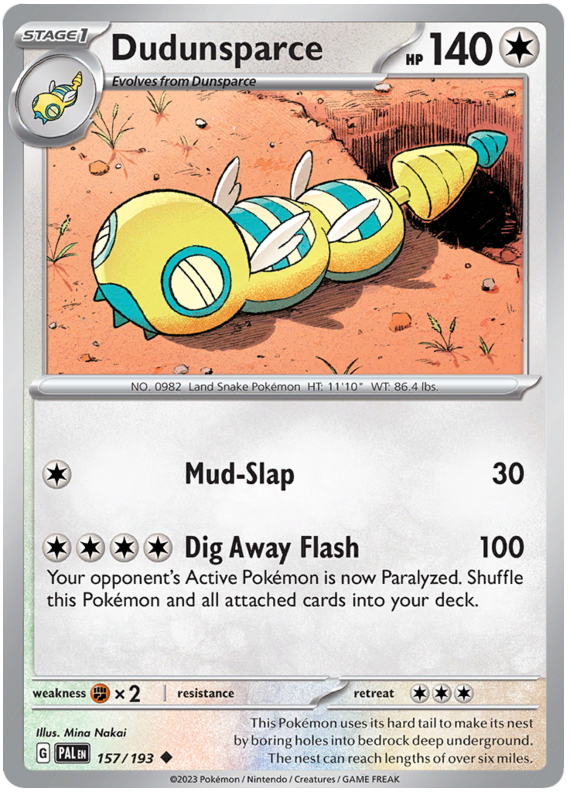 PAL-157 · Dudunsparce (157/193) (ITA)